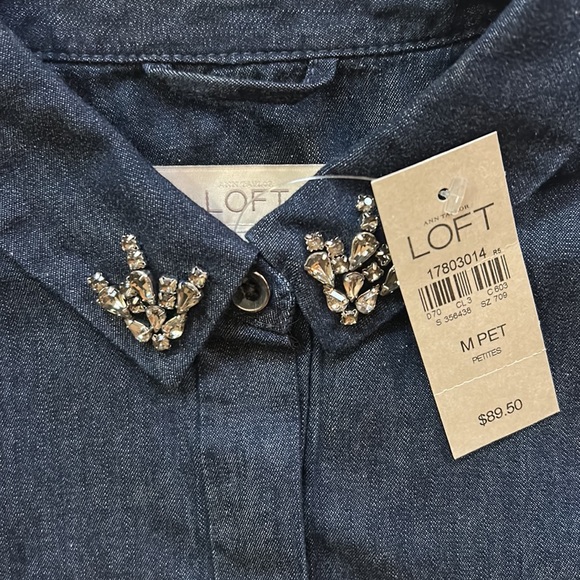 NWT LOFT Denim MP Dress - Picture 4 of 11